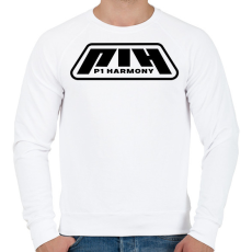 PRINTFASHION P1 Harmony Black - Férfi pulóver - Fehér