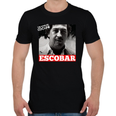 PRINTFASHION Pablo Escobar - Férfi póló - Fekete