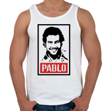 PRINTFASHION pablo - Férfi atléta - Fehér atléta, trikó