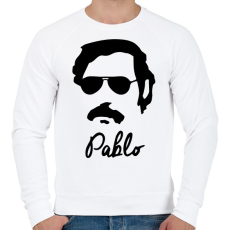 PRINTFASHION Pablo - Férfi pulóver - Fehér