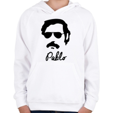 PRINTFASHION Pablo - Gyerek kapucnis pulóver - Fehér gyerek pulóver, kardigán