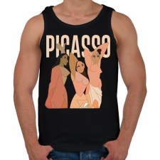 PRINTFASHION Pablo Picasso - Avignoni kisasszonyok - Férfi atléta - Fekete atléta, trikó
