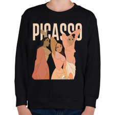 PRINTFASHION Pablo Picasso - Avignoni kisasszonyok - Gyerek pulóver - Fekete gyerek pulóver, kardigán