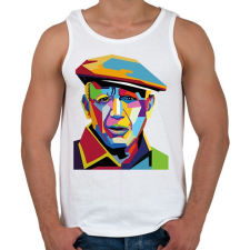 PRINTFASHION Pablo Picasso - Önarckép - Férfi atléta - Fehér atléta, trikó