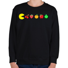 PRINTFASHION PacMan - Gyerek pulóver - Fekete gyerek pulóver, kardigán