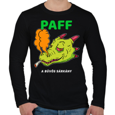 PRINTFASHION PAFF - Férfi hosszú ujjú póló - Fekete férfi póló