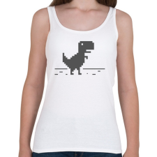 PRINTFASHION page not found dino - Női atléta - Fehér női trikó