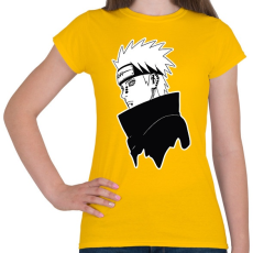 PRINTFASHION Pain fekete fehér - Női póló - Sárga