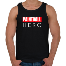PRINTFASHION PAINTBALL HERO - Férfi atléta - Fekete