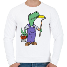 PRINTFASHION Painter crock - Férfi pulóver - Fehér férfi pulóver, kardigán