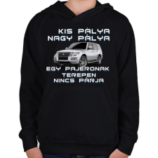 PRINTFASHION Pajero - Gyerek kapucnis pulóver - Fekete gyerek pulóver, kardigán