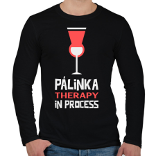 PRINTFASHION PALINKA - Férfi hosszú ujjú póló - Fekete férfi póló