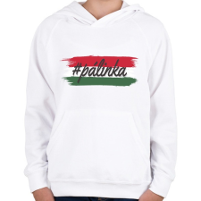 PRINTFASHION #pálinka - Gyerek kapucnis pulóver - Fehér gyerek pulóver, kardigán