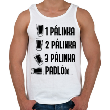 PRINTFASHION Pálinka padló - Férfi atléta - Fehér atléta, trikó