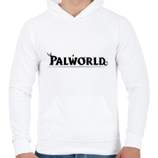 PRINTFASHION Palworld - fekete - Férfi kapucnis pulóver - Fehér férfi pulóver, kardigán