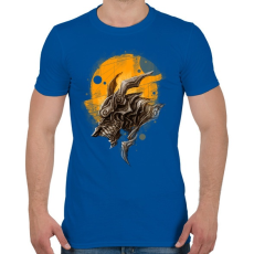 PRINTFASHION Páncélos sárkány - Férfi póló - Királykék