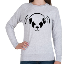 PRINTFASHION Panda beat - Női pulóver - Sport szürke női pulóver, kardigán