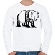 PRINTFASHION Panda fa - Férfi pulóver - Fehér