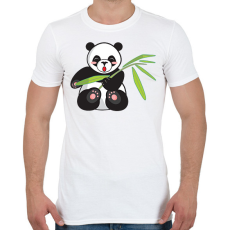 PRINTFASHION Panda - Férfi póló - Fehér