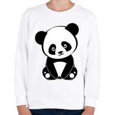 PRINTFASHION Panda - Gyerek pulóver - Fehér gyerek pulóver, kardigán