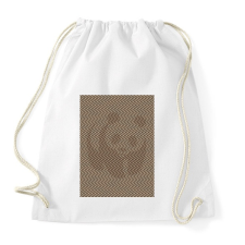 PRINTFASHION Panda illúzió, szépia - Sportzsák, Tornazsák - Fehér tornazsák