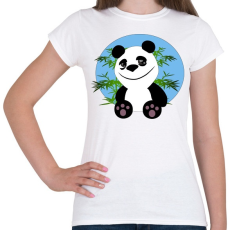 PRINTFASHION panda - Női póló - Fehér