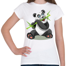 PRINTFASHION Panda  - Női póló - Fehér