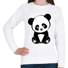PRINTFASHION Panda - Női pulóver - Fehér