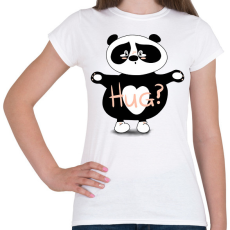 PRINTFASHION Panda ölelés  - Női póló - Fehér