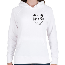 PRINTFASHION Panda páros 1 - Női kapucnis pulóver - Fehér női pulóver, kardigán