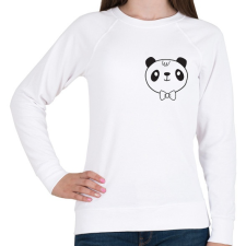 PRINTFASHION Panda páros 1 - Női pulóver - Fehér női pulóver, kardigán
