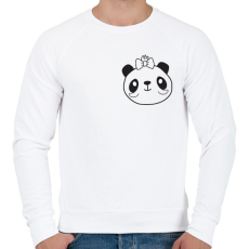 PRINTFASHION Panda páros 2 - Férfi pulóver - Fehér
