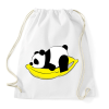 PRINTFASHION Panda pihen - Sportzsák, Tornazsák - Fehér