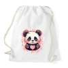 PRINTFASHION Panda - Sportzsák, Tornazsák - Fehér