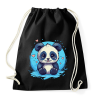 PRINTFASHION panda - Sportzsák, Tornazsák - Fekete