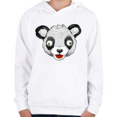 PRINTFASHION Panda Team Leader - Gyerek kapucnis pulóver - Fehér