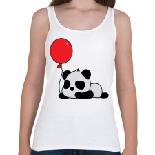 PRINTFASHION Panda ünnepel - Női atléta - Fehér női trikó