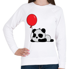 PRINTFASHION Panda ünnepel - Női pulóver - Fehér női pulóver, kardigán