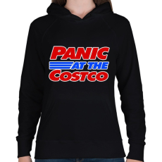 PRINTFASHION Panic - Női kapucnis pulóver - Fekete