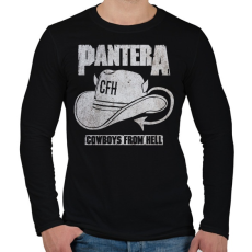 PRINTFASHION Pantera - Férfi hosszú ujjú póló - Fekete