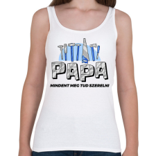 PRINTFASHION Papa a szerelő - Női atléta - Fehér női trikó