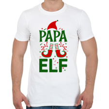 PRINTFASHION Papa elf - Férfi póló - Fehér férfi póló