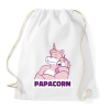 PRINTFASHION Papacorn - Sportzsák, Tornazsák - Fehér