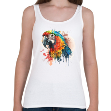 PRINTFASHION Papagáj  - Női atléta - Fehér