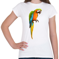 PRINTFASHION Papagáj - Női póló - Fehér