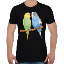 PRINTFASHION Papagájok - Férfi póló - Fekete férfi póló