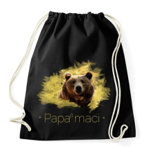 PRINTFASHION papamaci - Sportzsák, Tornazsák - Fekete tornazsák