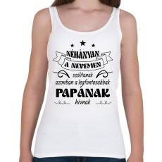 PRINTFASHION Papának hívnak - Női atléta - Fehér