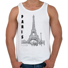 PRINTFASHION paris - Férfi atléta - Fehér