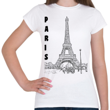 PRINTFASHION paris - Női póló - Fehér női póló
